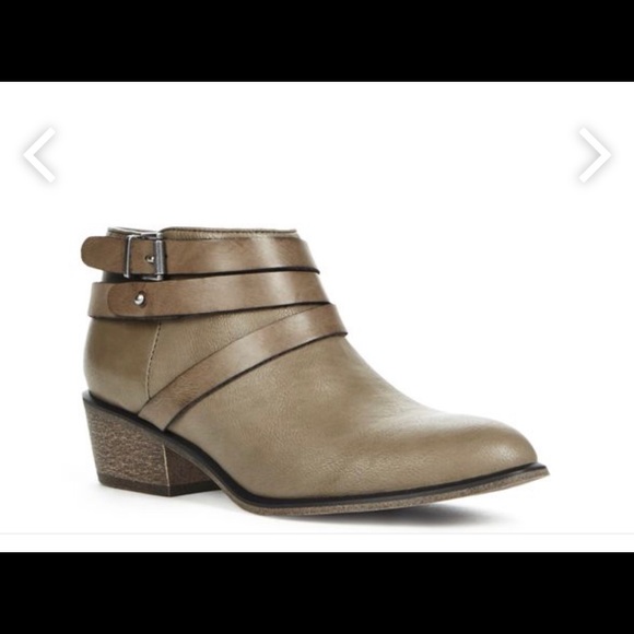 JustFab Shoes - Booties stone color size 8 bohemian boho